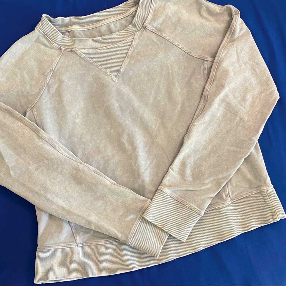 Lululemon Light Gray Pullover Sweater Small - image 4